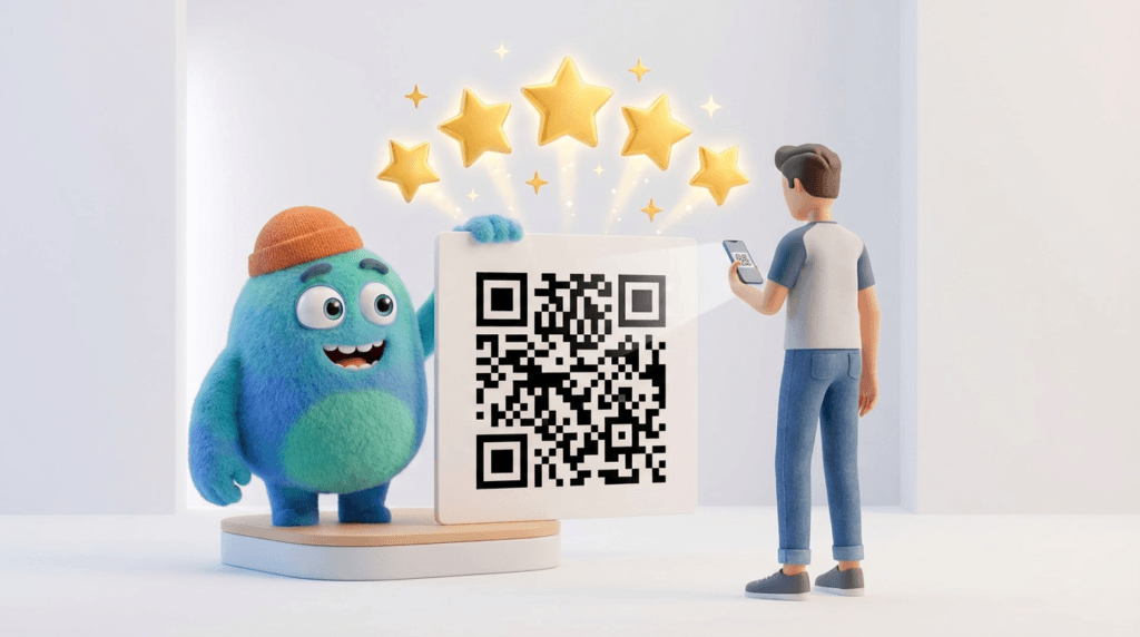 استفاده از کد QR برای ترغیب مشتریان به ثبت نظر ۵ ستاره در گوگل