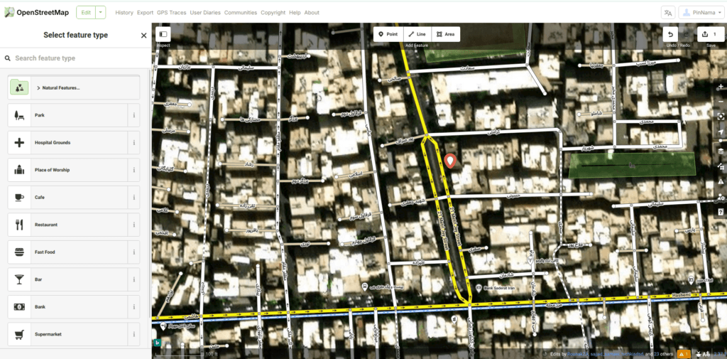 گام دوم: اضافه کردن نقطه (Point)